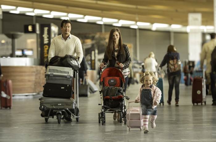 Reisende på Gardermoen