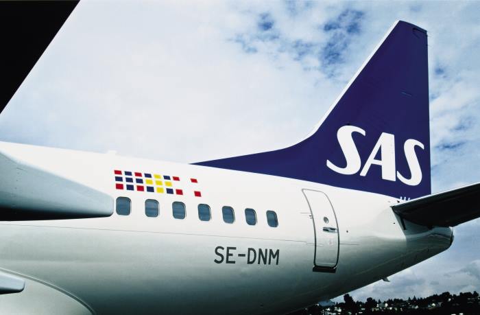 Haleroret på et SAS-fly.