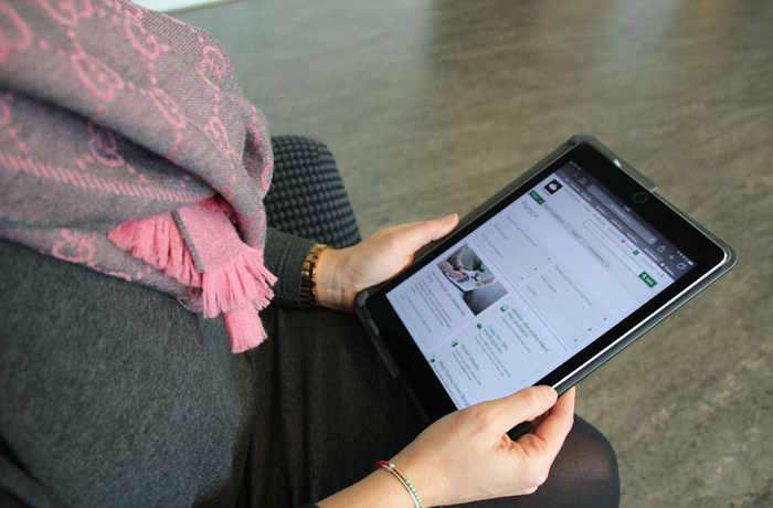 PC med skjermbilde av skattekort