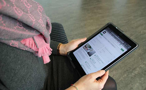 PC med skjermbilde av skattekort