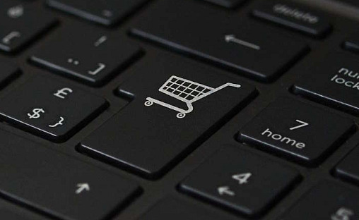 Tastatur med shoppingkurv