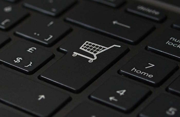 Tastatur med shoppingkurv